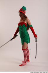 VERONIKA ELF FITGHTING WITH KATANAS